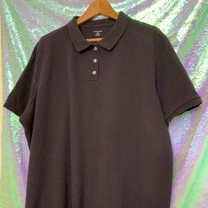 *CLEARANCE* Lands' End Navy Blue Polo Sz 3X